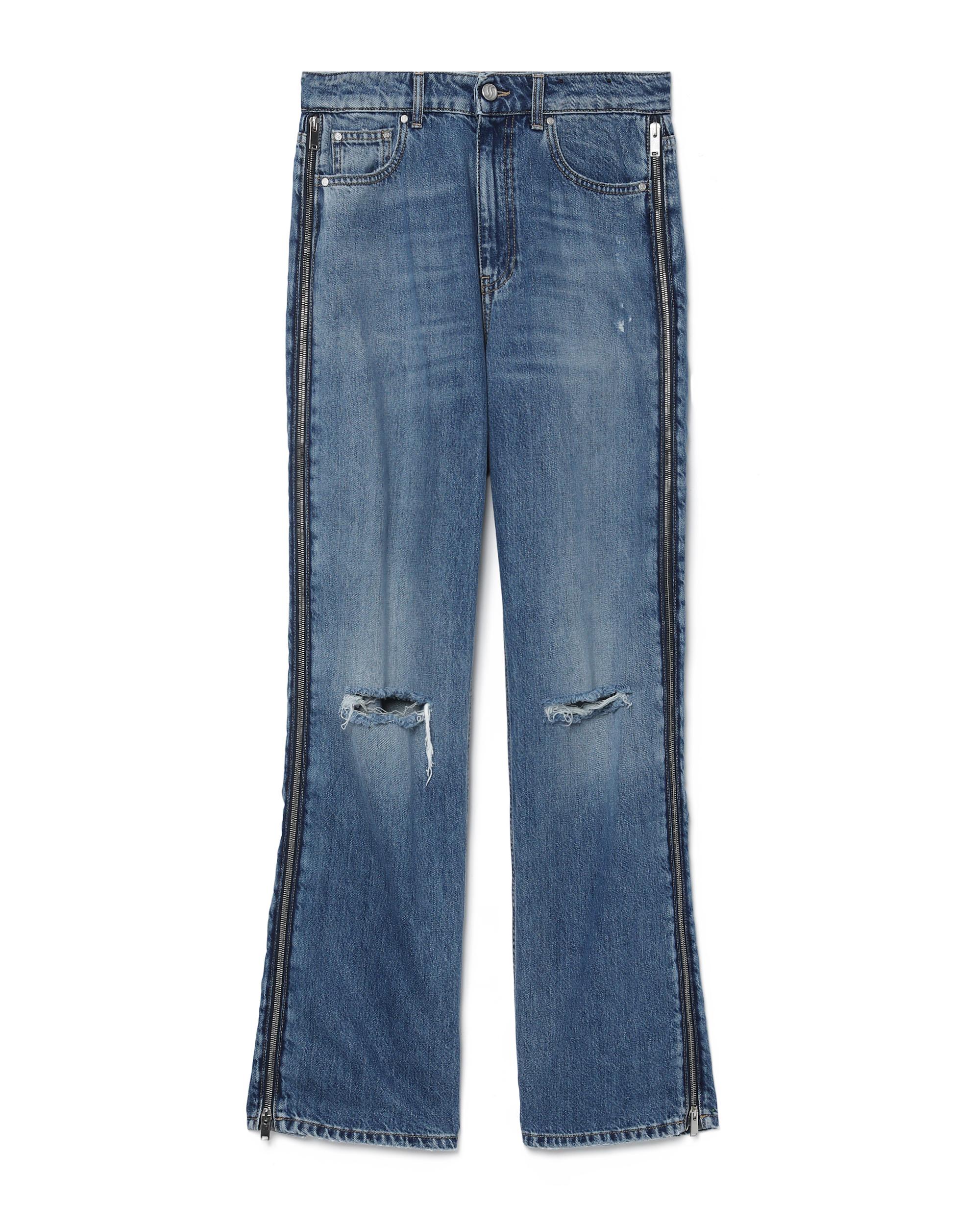Vintage wash zip straight-leg jeans by STELLA MCCARTNEY