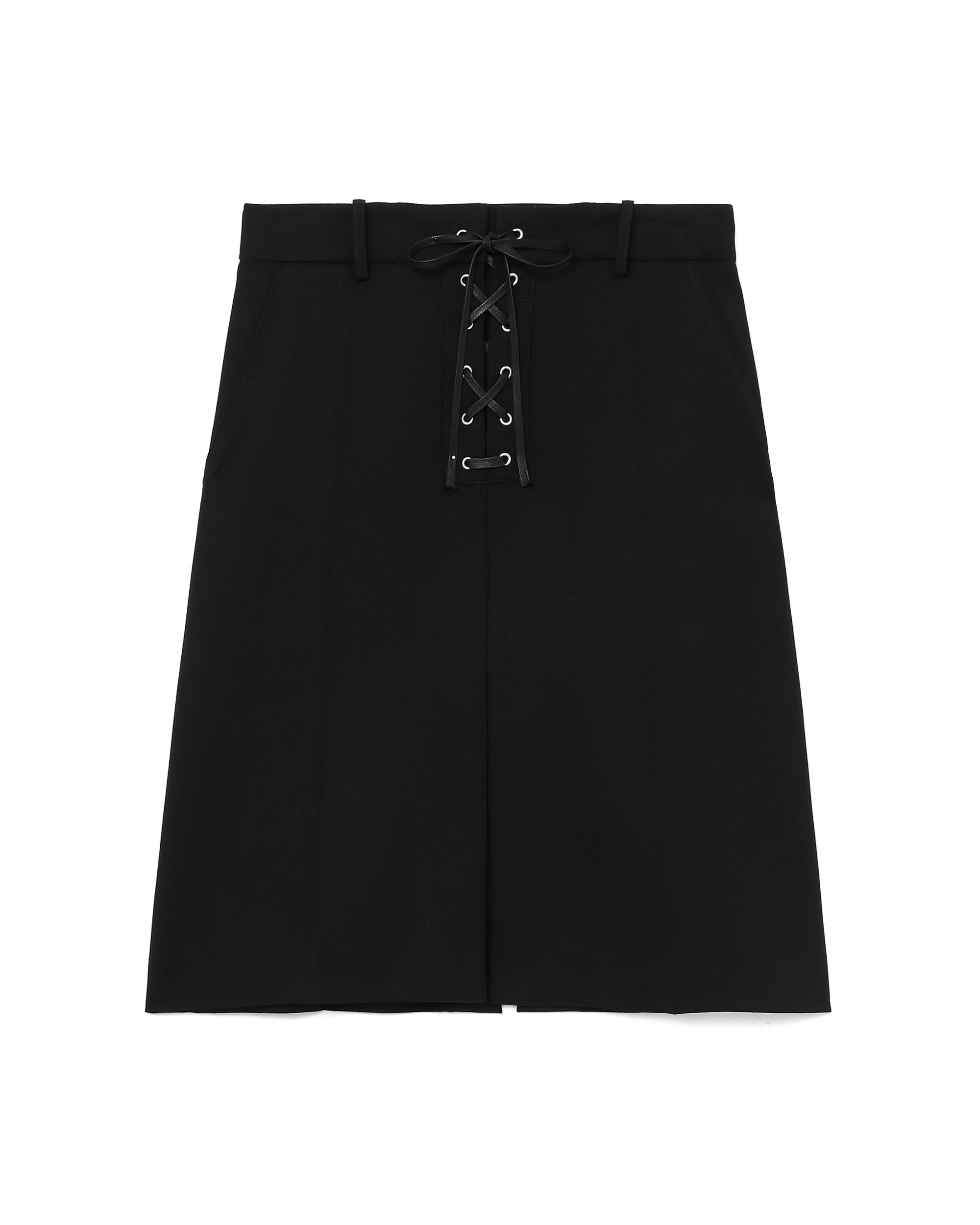 Whipstitch-closure wool skirt by STELLA MCCARTNEY