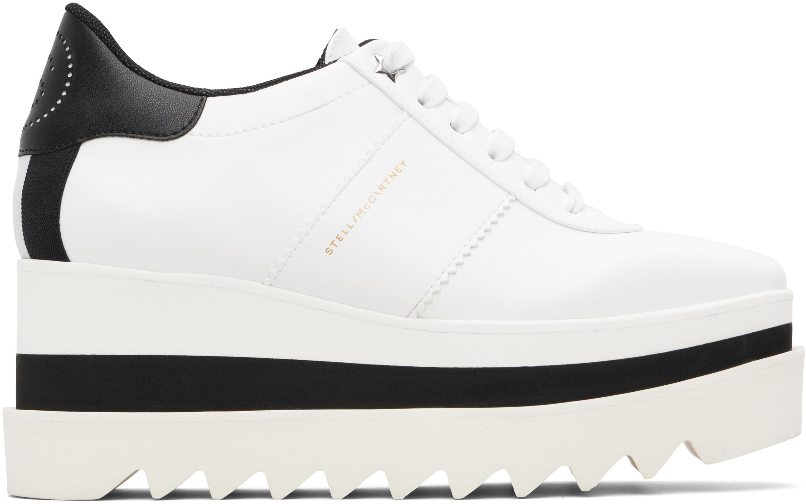 White Sneak-Elyse Platform Sneakers by STELLA MCCARTNEY