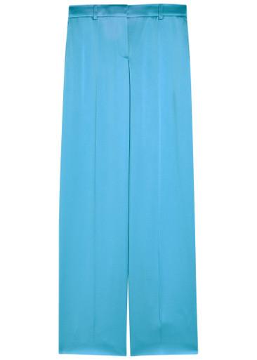 Wide-leg satin trousers by STELLA MCCARTNEY