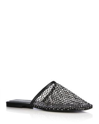Women's Crystal Mesh Slide Sandals by STELLA MCCARTNEY