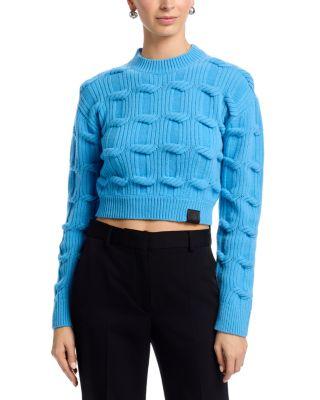 Wool Chain Knit Cropped Sweater by STELLA MCCARTNEY