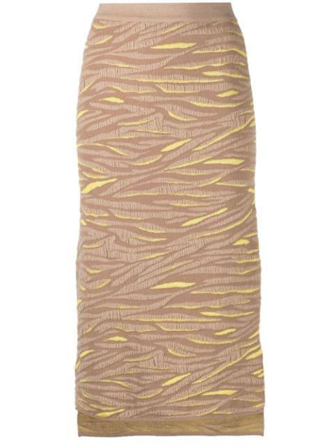 animal pattern knitted skirt by STELLA MCCARTNEY