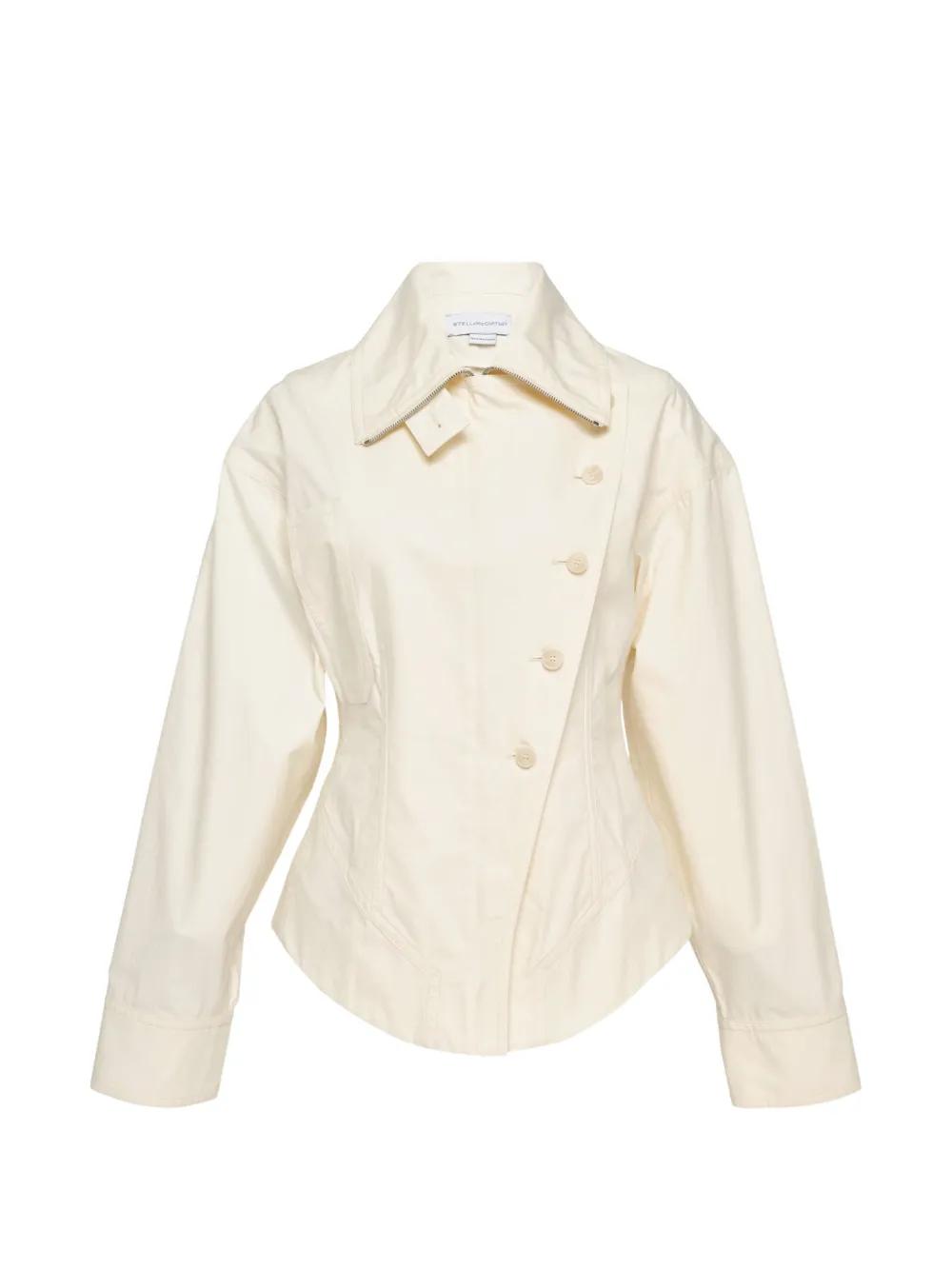 asymmetric-fastening fitted jacket by STELLA MCCARTNEY