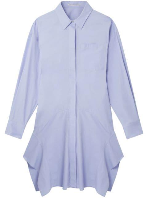 banana-sleeve cotton shirt dress by STELLA MCCARTNEY