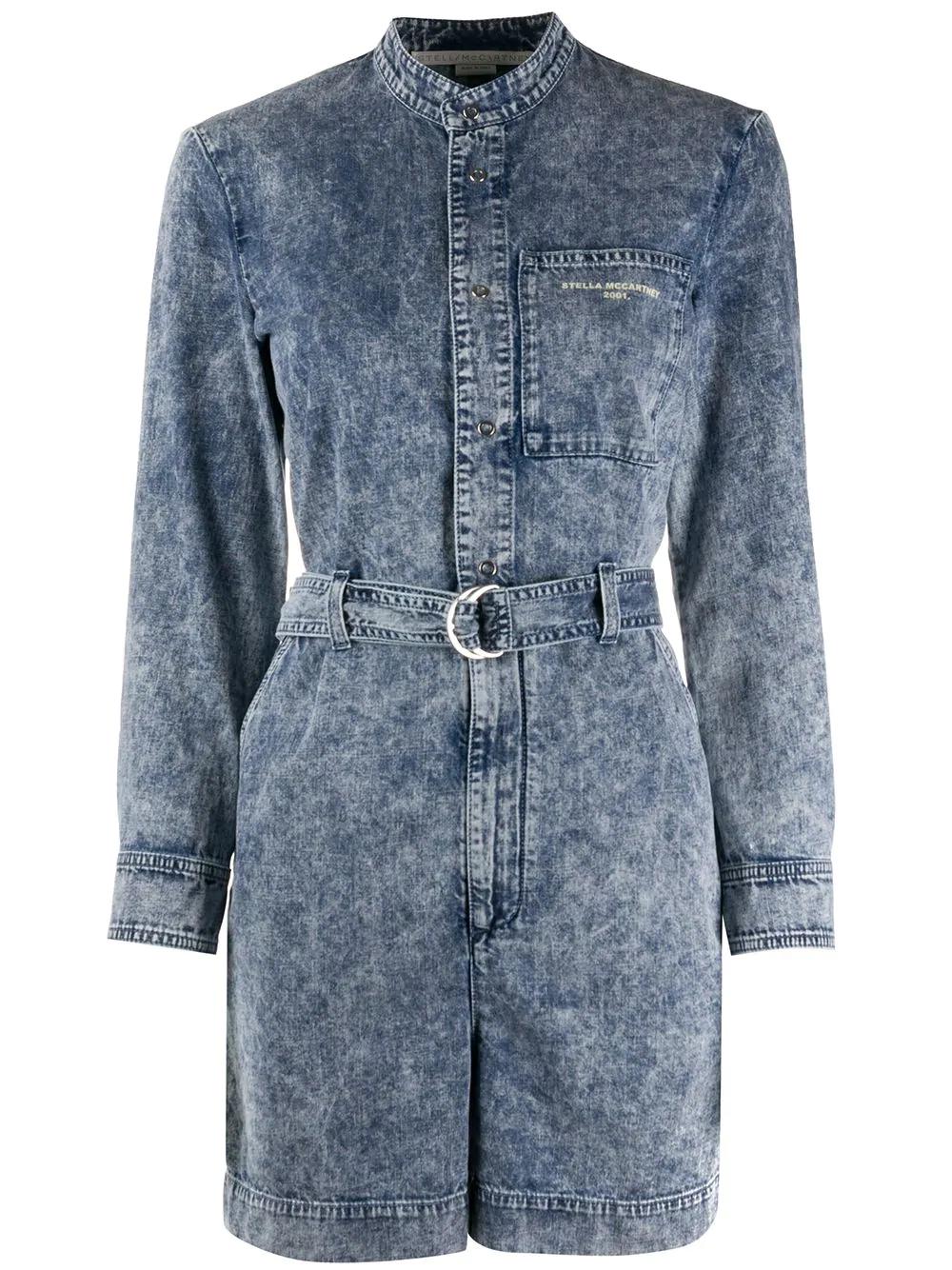 belted denim playsuit by STELLA MCCARTNEY