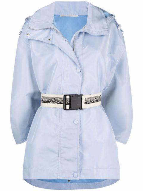belted hoodied jacket by STELLA MCCARTNEY