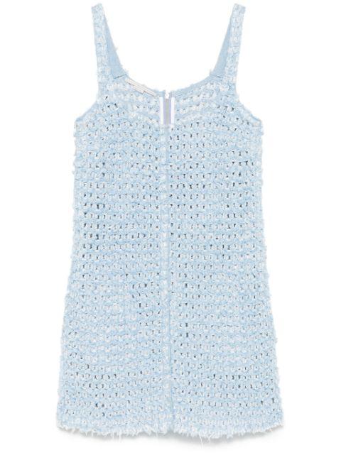 bouclé denim mini dress by STELLA MCCARTNEY