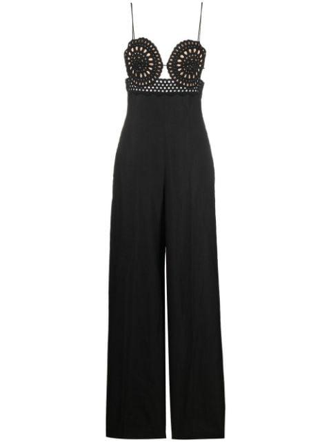 broderie anglais flared-leg jumpsuit by STELLA MCCARTNEY