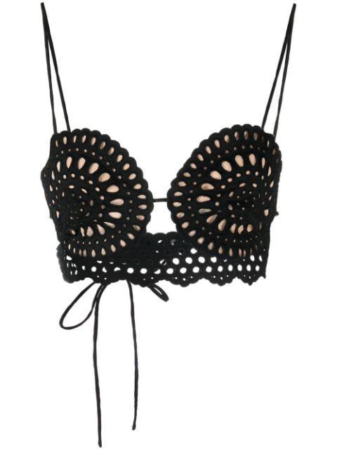 broderie-anglaise cropped top by STELLA MCCARTNEY