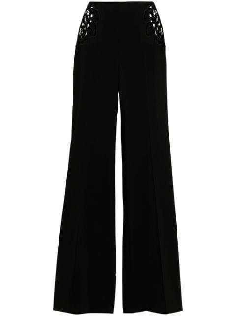 broderie-anglaise tailored trousers by STELLA MCCARTNEY