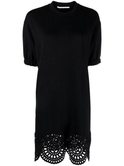 broderie anglaise-trim T-shirt dress by STELLA MCCARTNEY
