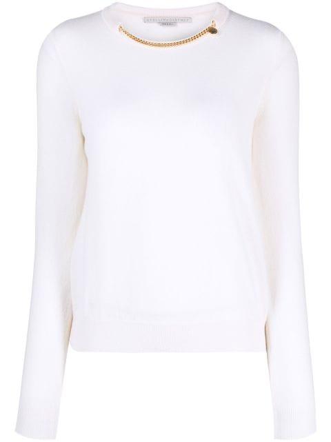 chain-embellished wool jumper by STELLA MCCARTNEY