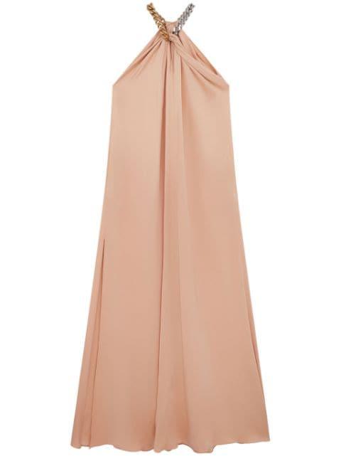 chain link-detail halterneck gown by STELLA MCCARTNEY