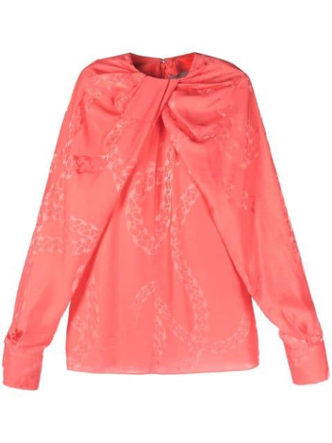 chain-link print blouse by STELLA MCCARTNEY