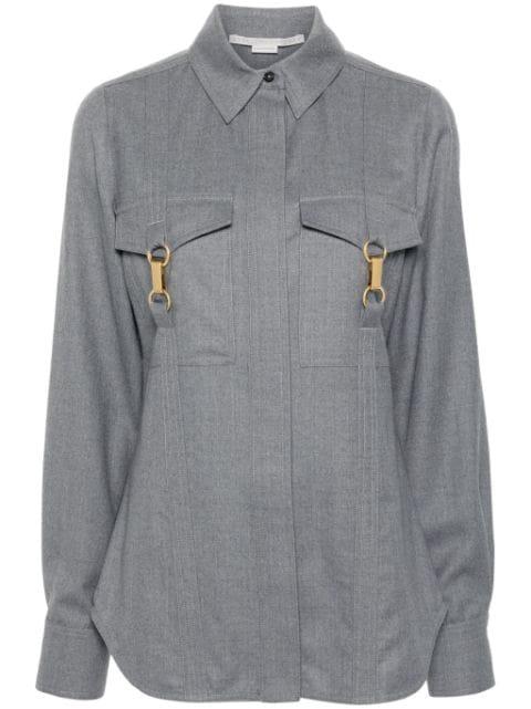 clasp-embellished wool shirt by STELLA MCCARTNEY