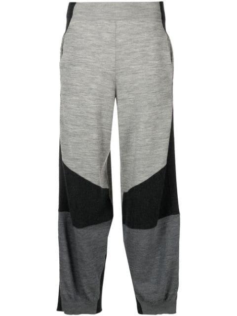 colour-block knitted trousers by STELLA MCCARTNEY