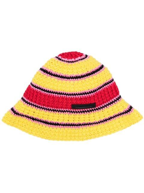 crochet knit cotton bucket hat by STELLA MCCARTNEY