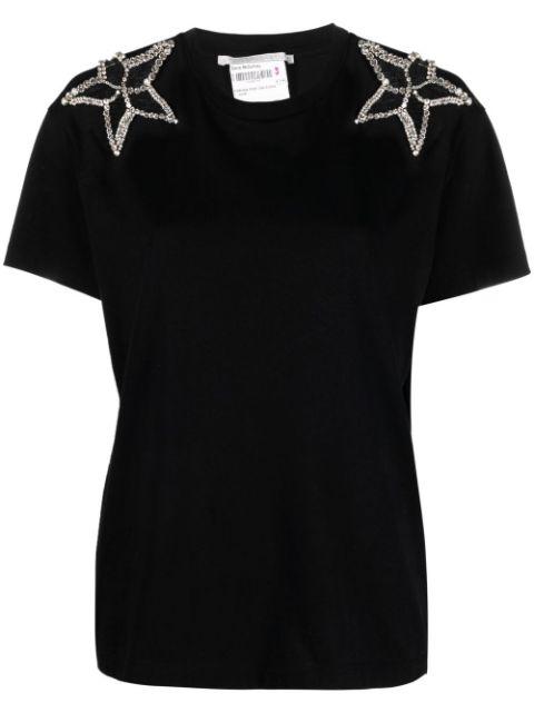 crystal-embellished short-sleeved T-shirt by STELLA MCCARTNEY