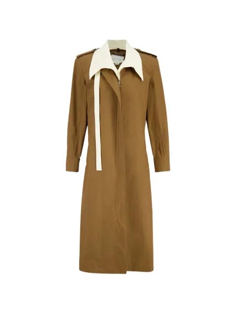 double-layer washed-cotton trench coat by STELLA MCCARTNEY