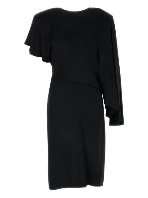 draped asymmetrical-sleeve dress by STELLA MCCARTNEY