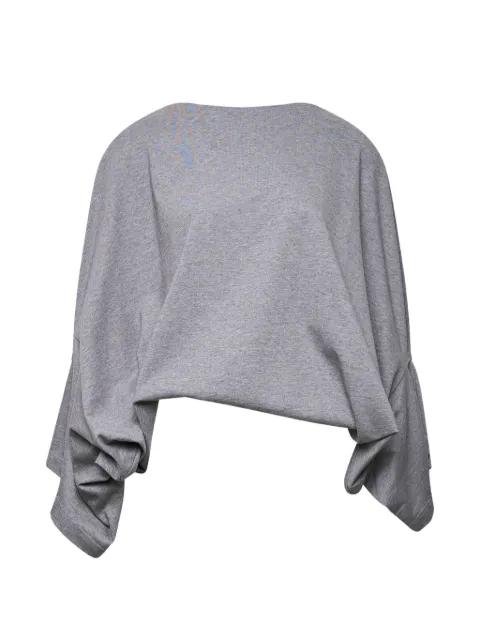 draped long-sleeve T-shirt by STELLA MCCARTNEY