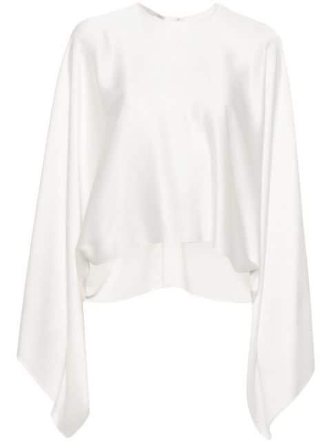 draped satin blouse by STELLA MCCARTNEY