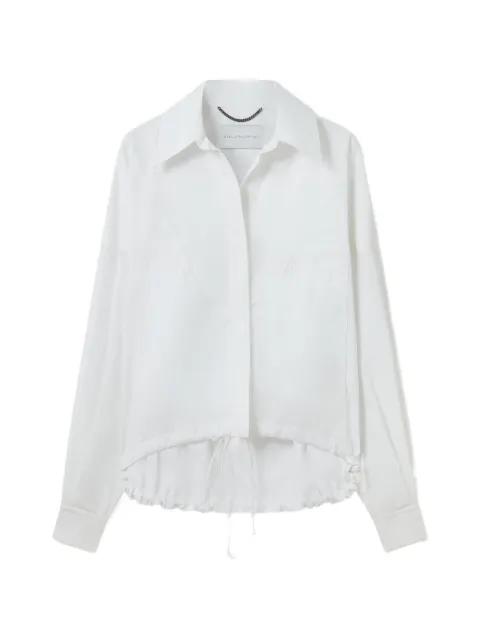 drawstring-hem long-sleeve shirt by STELLA MCCARTNEY