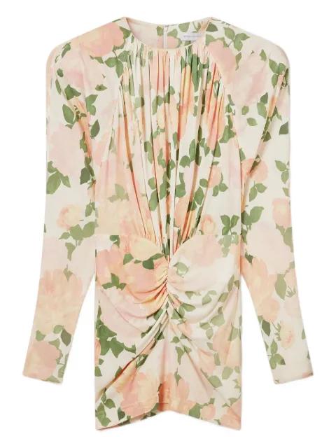 floral gathered mini dress by STELLA MCCARTNEY