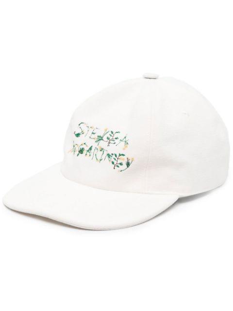 floral logo-print cap by STELLA MCCARTNEY