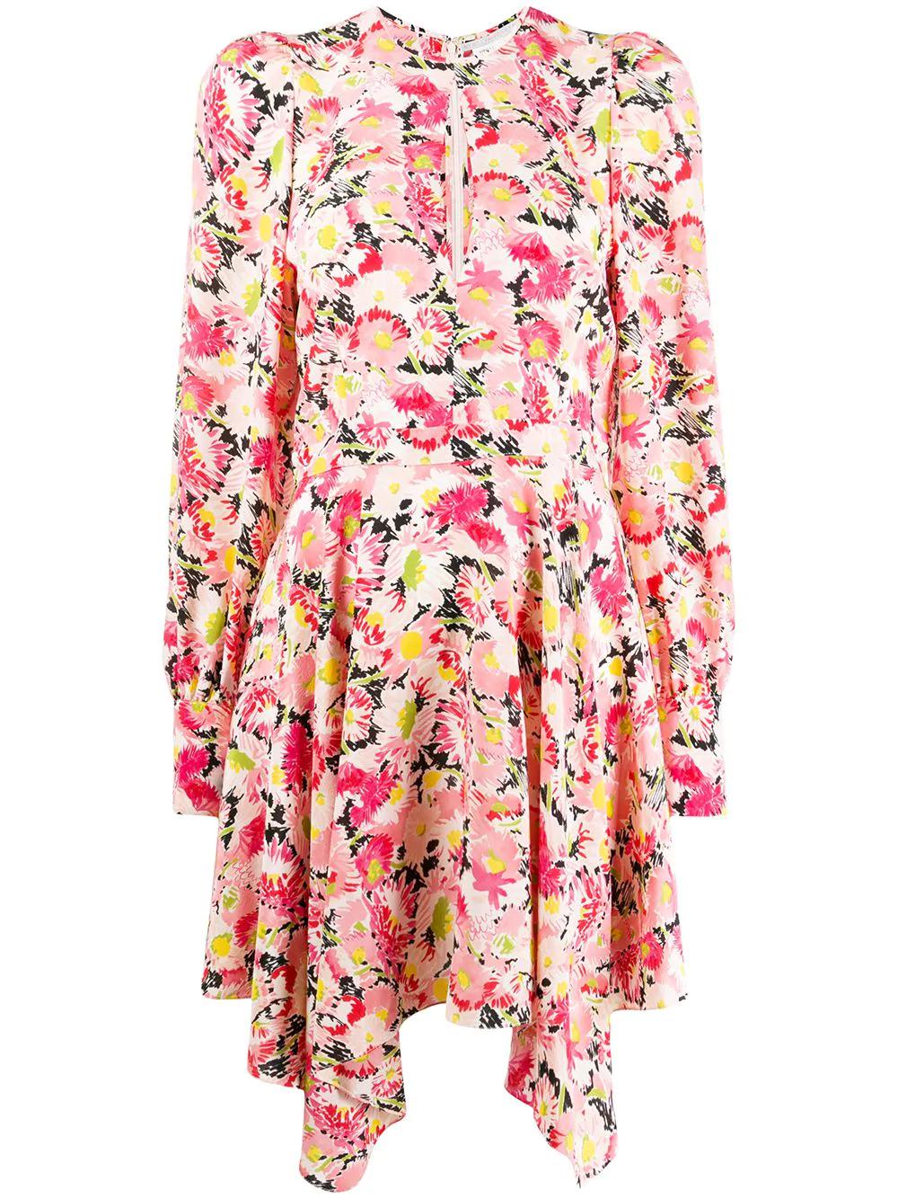 floral-print asymmetric dress by STELLA MCCARTNEY
