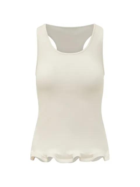 frilled hem rib tank by STELLA MCCARTNEY