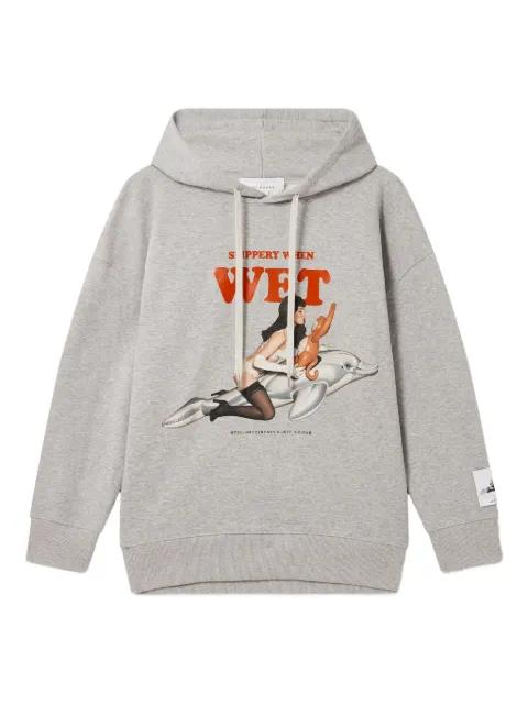 graphic-print drawstring hoodie by STELLA MCCARTNEY