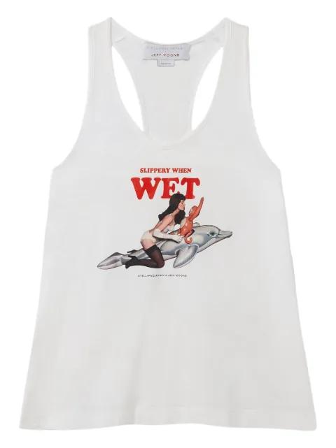 graphic-print tank top by STELLA MCCARTNEY