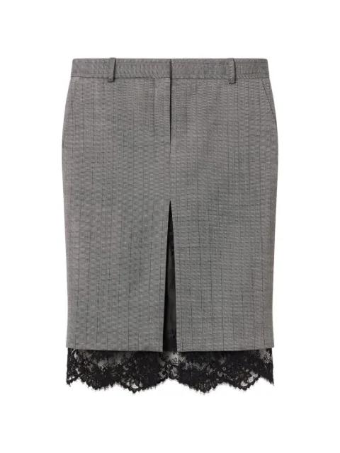 grisaille lace midi skirt by STELLA MCCARTNEY