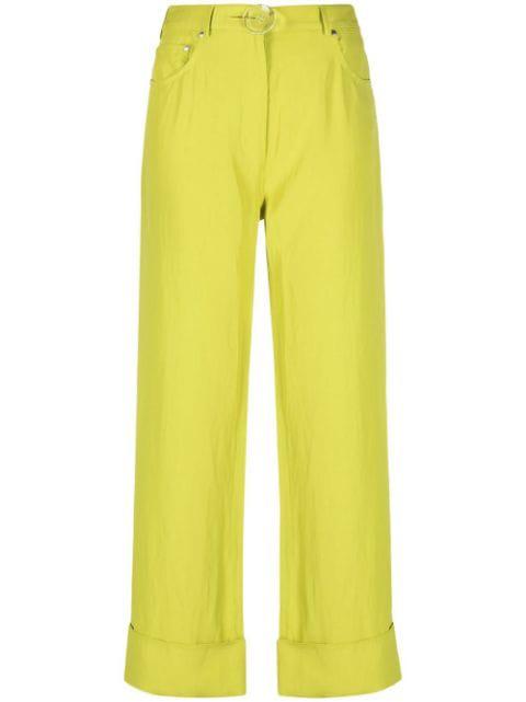 high-waisted straight-leg trousers by STELLA MCCARTNEY