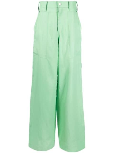 high-waisted wide-leg trousers by STELLA MCCARTNEY