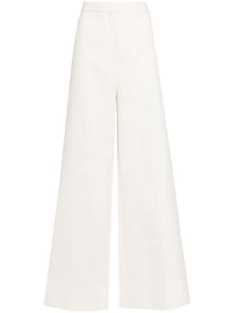high-waisted wide-leg trousers by STELLA MCCARTNEY