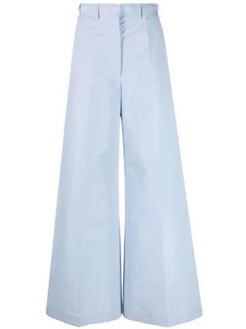 high-waisted wide-leg trousers by STELLA MCCARTNEY