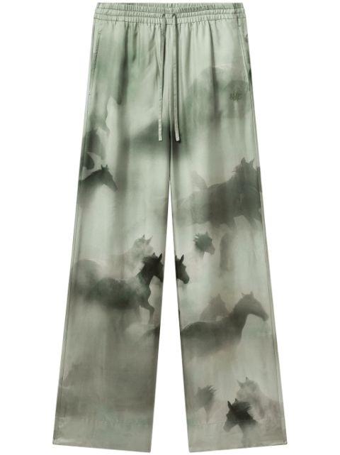 horse-print palazzo trousers by STELLA MCCARTNEY