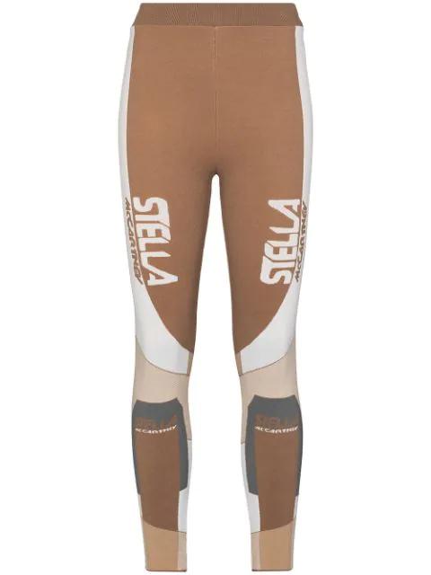 intarsia-knit panelled leggings by STELLA MCCARTNEY