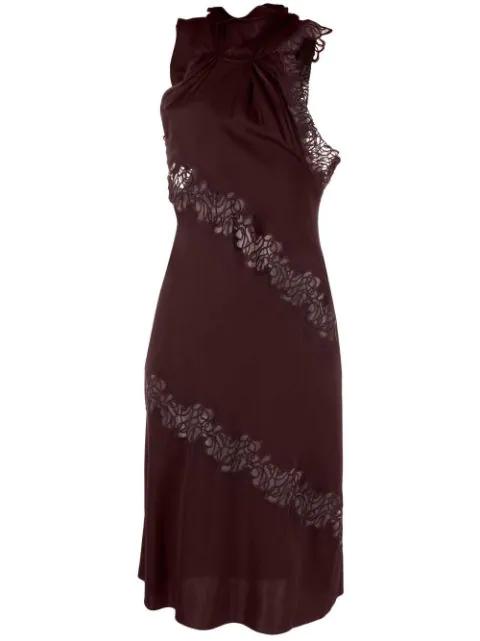 lace-detail halterneck dress by STELLA MCCARTNEY