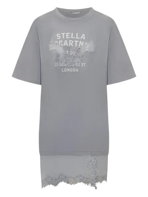 lace-embellished cotton mini dress by STELLA MCCARTNEY