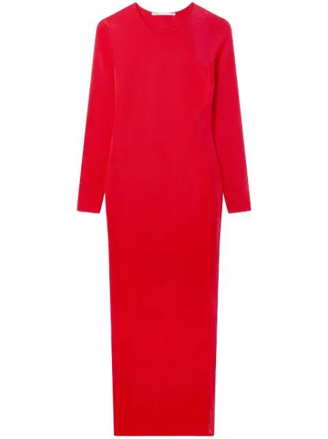lace-panel midi dress by STELLA MCCARTNEY