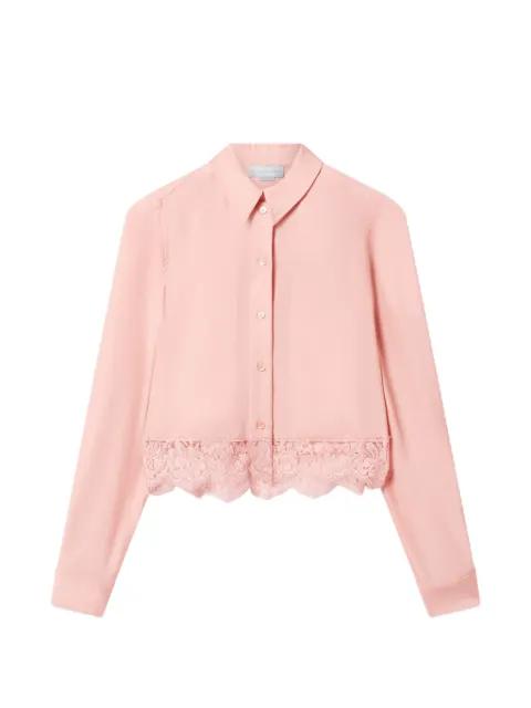 lace-trim cropped blouse by STELLA MCCARTNEY