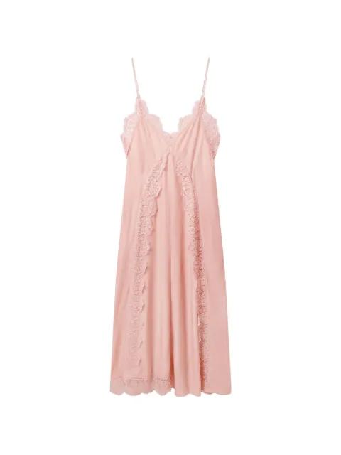 lace-trim silk midi dress by STELLA MCCARTNEY