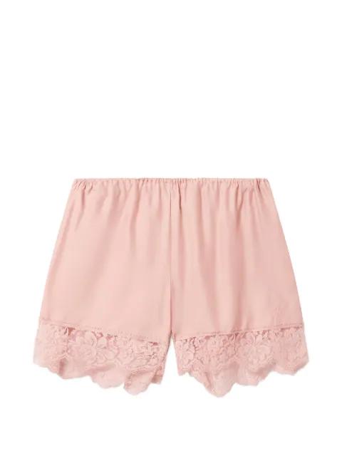 lace-trim silk mini shorts by STELLA MCCARTNEY