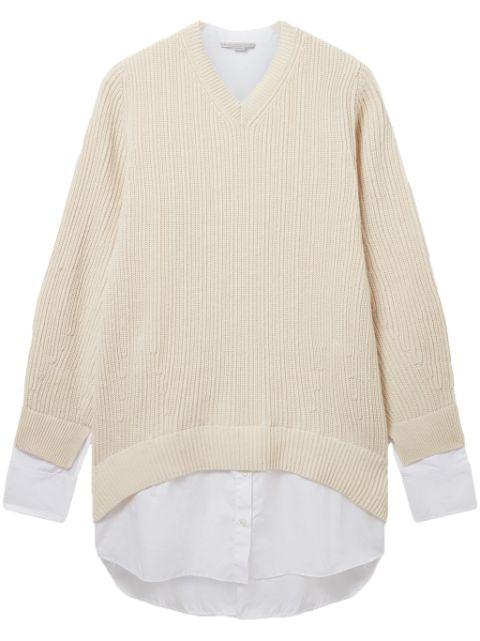 layered cashmere jumper by STELLA MCCARTNEY