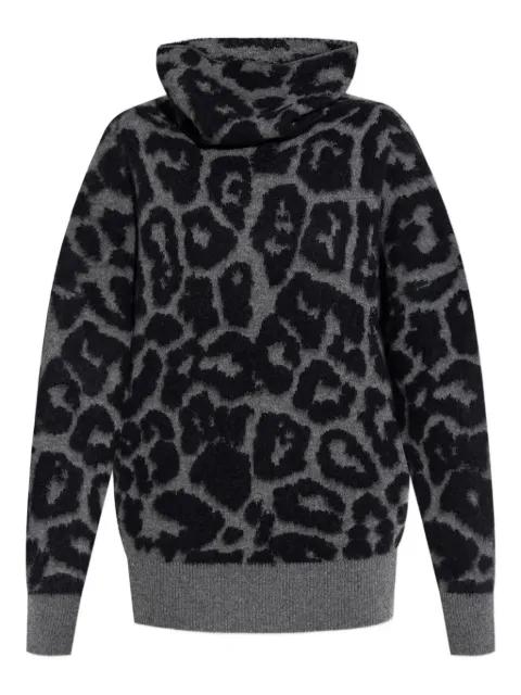 leopard-pattern roll neck jumper by STELLA MCCARTNEY