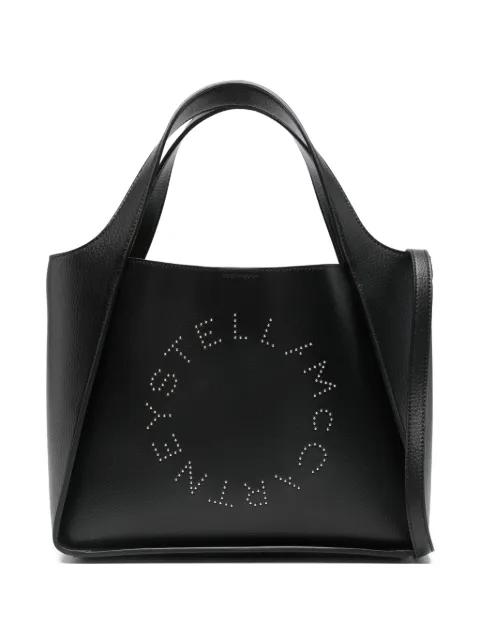 logo-detail leather tote bag by STELLA MCCARTNEY
